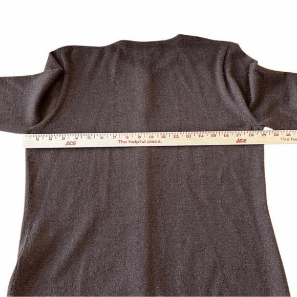 Beyond Threads Brown Alpaca Wool Button-Up Women's Cardigan- Size M - Picture 9 of 12